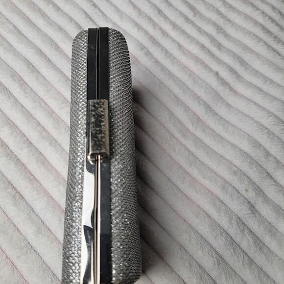 Lulu Townsend Silver Bling Purse with Chain Strap & Clasp | Vintage Style - Picture 7 of 7